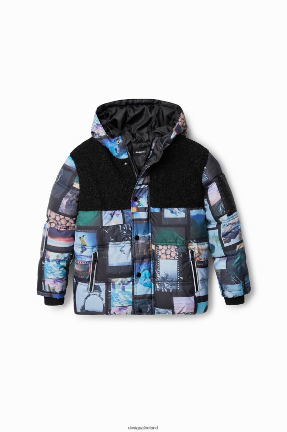 Desigual Boy Padded photo collage jacket Clothing PFVZ0B1765