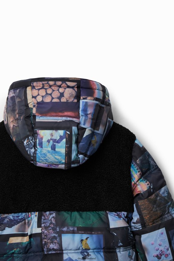 Desigual Boy Padded photo collage jacket Clothing PFVZ0B1765