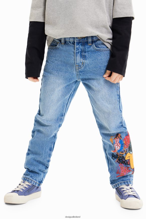 Desigual Boy Looney Tunes straight jeans Clothing PFVZ0B1719