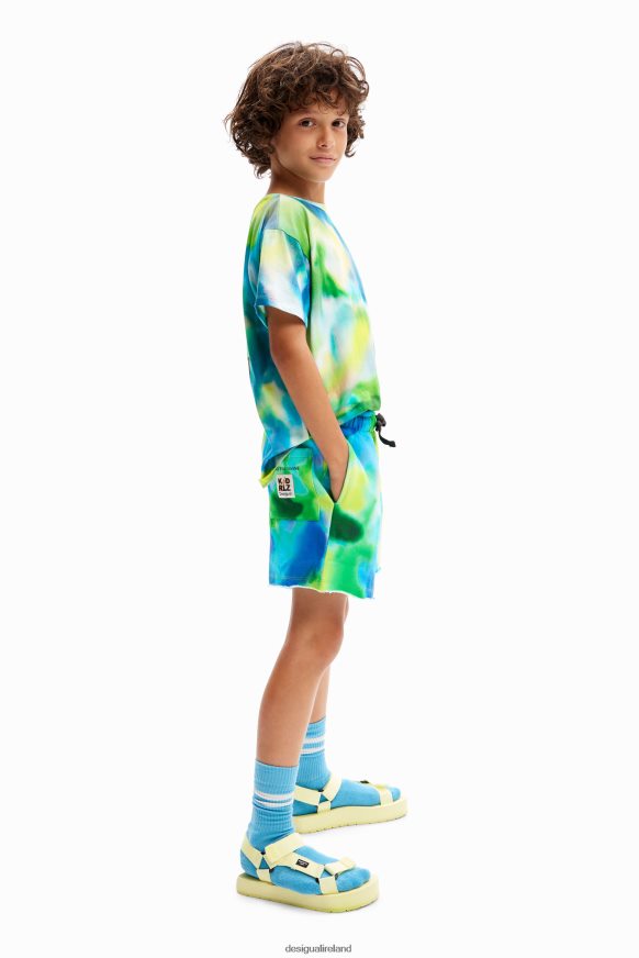 Desigual Boy Watercolour jogger Bermuda shorts Clothing PFVZ0B1743