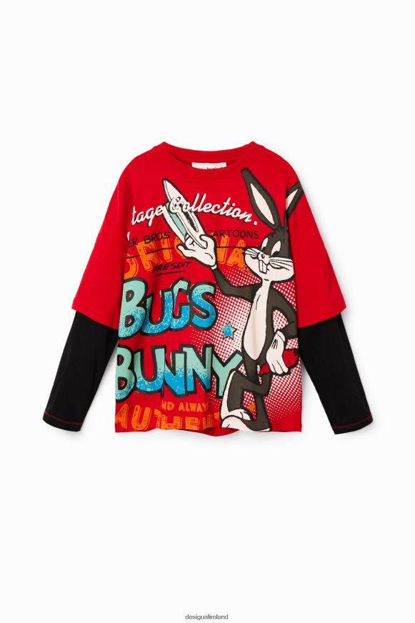 Desigual Boy Bugs Bunny double-sleeve T-shirt Clothing PFVZ0B1796