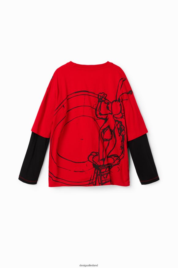 Desigual Boy Bugs Bunny double-sleeve T-shirt Clothing PFVZ0B1796