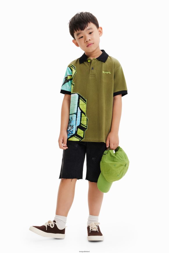 Desigual Boy Graffiti short-sleeve polo shirt Clothing PFVZ0B1795