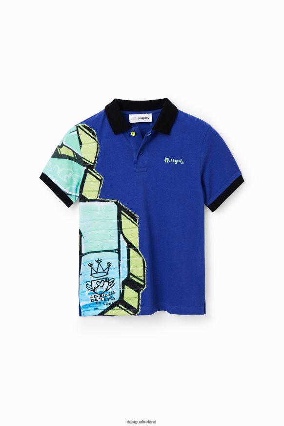 Desigual Boy Graffiti short-sleeve polo shirt Clothing PFVZ0B1823