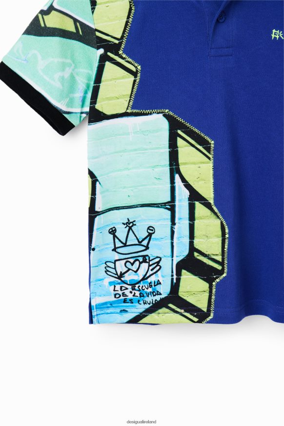 Desigual Boy Graffiti short-sleeve polo shirt Clothing PFVZ0B1823