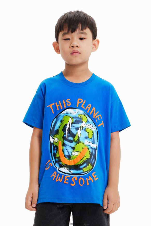 Desigual Boy Oversize planet T-shirt Clothing PFVZ0B1792