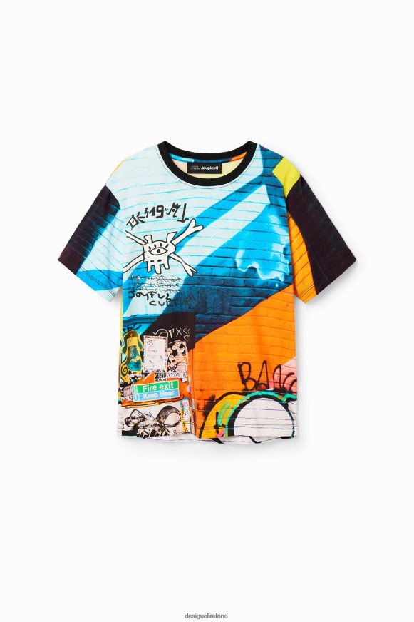 Desigual Boy Photographic graffiti T-shirt Clothing PFVZ0B1814