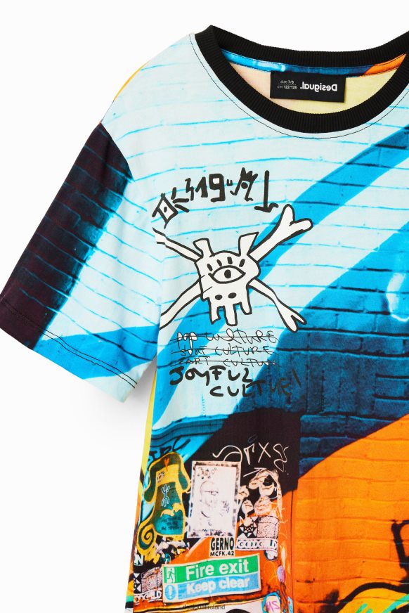 Desigual Boy Photographic graffiti T-shirt Clothing PFVZ0B1814