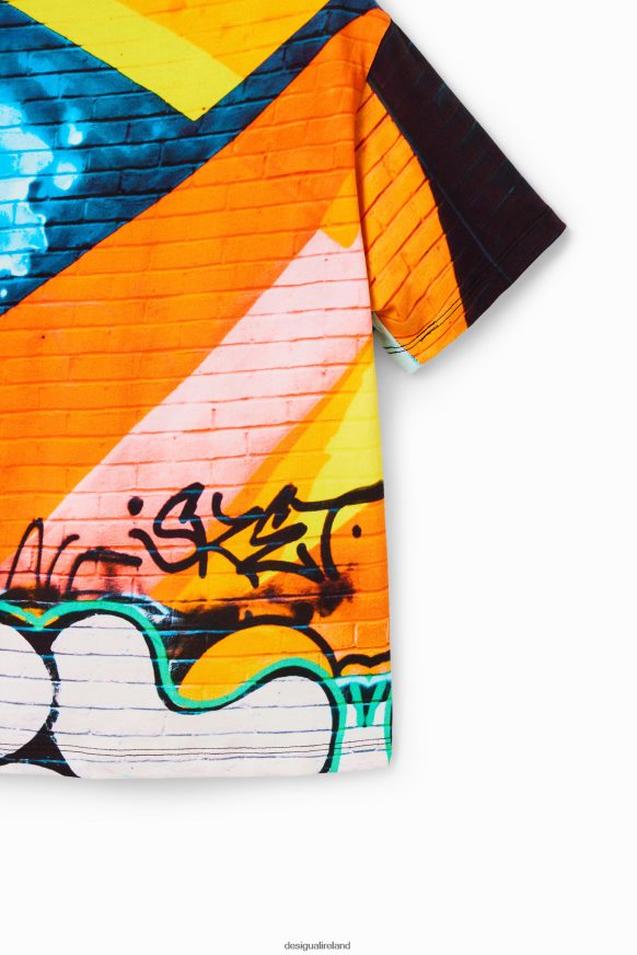 Desigual Boy Photographic graffiti T-shirt Clothing PFVZ0B1814