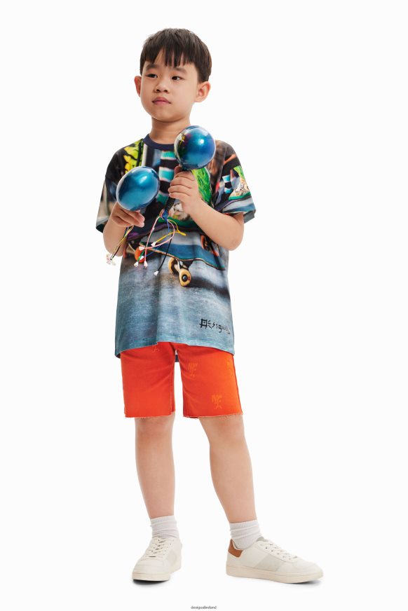 Desigual Boy Photographic skate T-shirt Clothing PFVZ0B1888