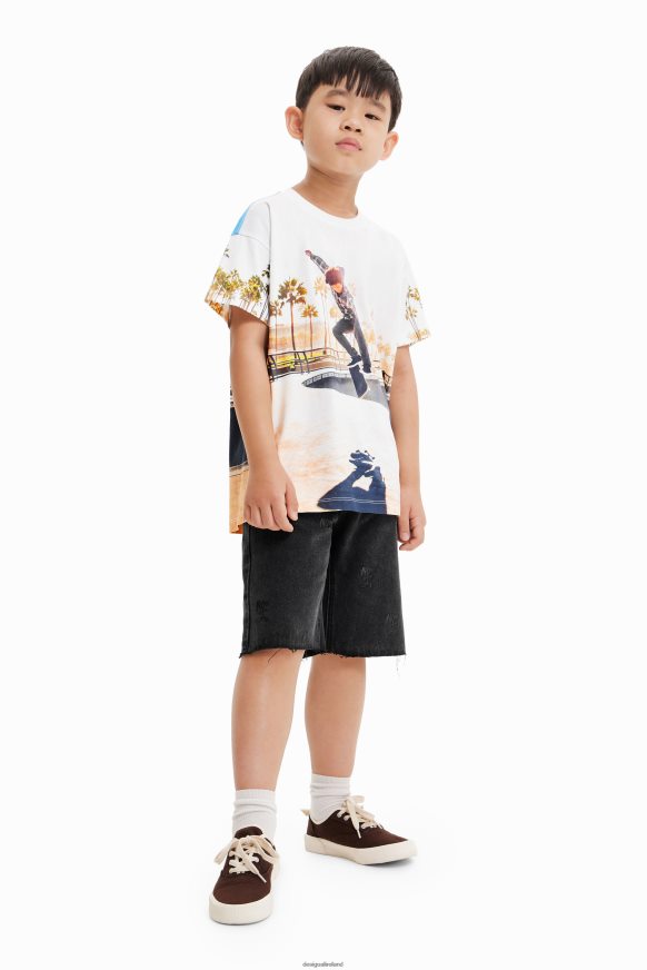 Desigual Boy Photographic skater T-shirt Clothing PFVZ0B1858
