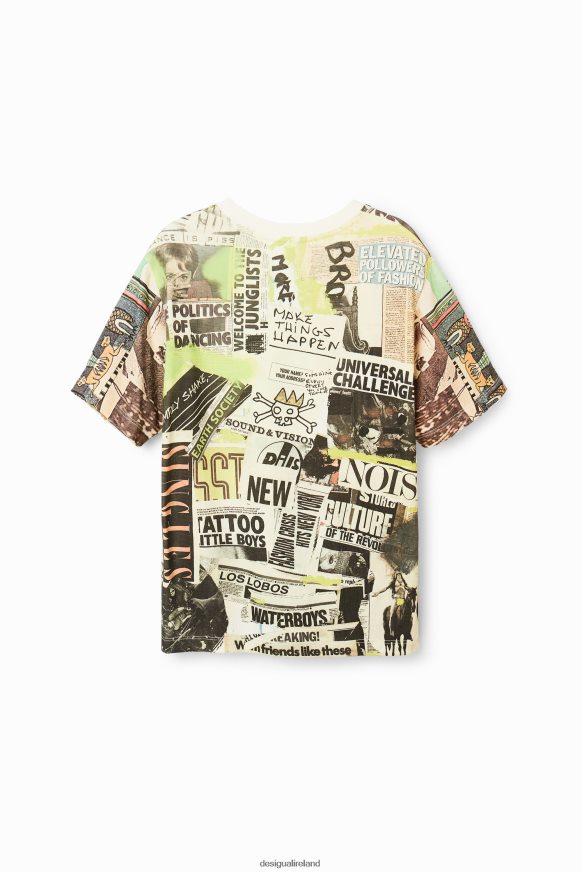 Desigual Boy Short-sleeve newspaper T-shirt Clothing PFVZ0B1781