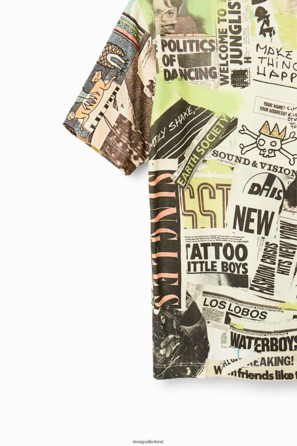 Desigual Boy Short-sleeve newspaper T-shirt Clothing PFVZ0B1781