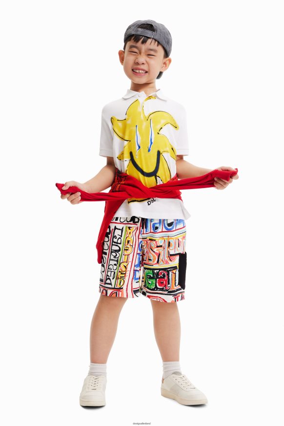 Desigual Boy Sun knit polo shirt Clothing PFVZ0B1754