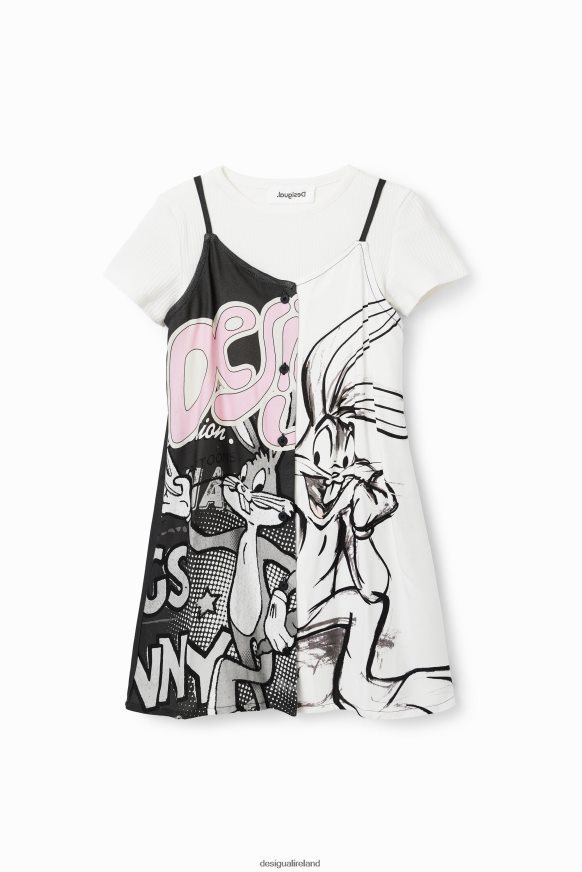 Desigual Girl Bugs Bunny 2-in-1 Dress Clothing PFVZ0B1862