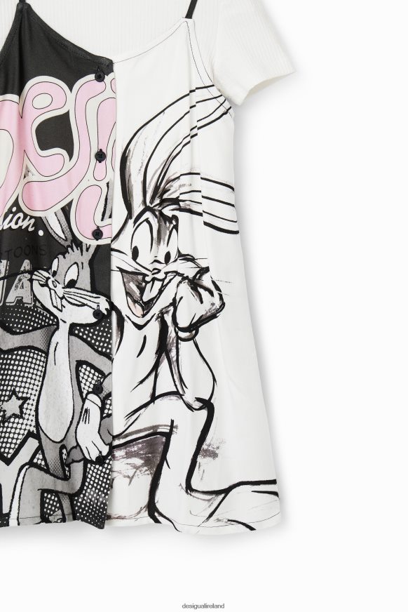 Desigual Girl Bugs Bunny 2-in-1 Dress Clothing PFVZ0B1862