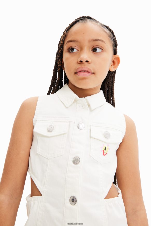 Desigual Girl Denim cut-out dress Clothing PFVZ0B1893