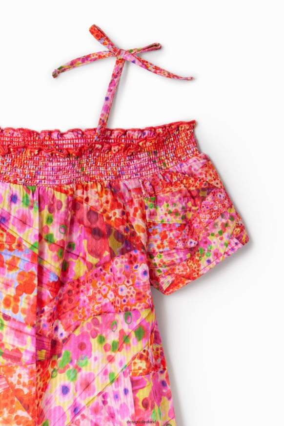 Desigual Girl Floral ruffle dress Clothing PFVZ0B1728