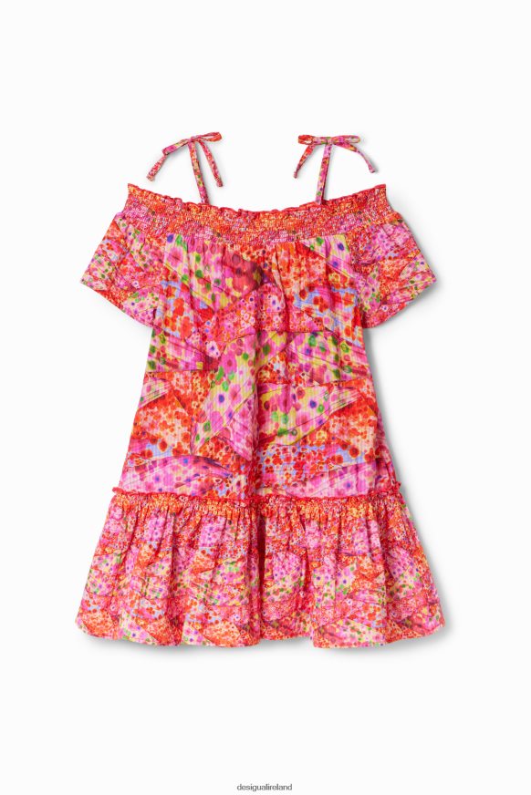 Desigual Girl Floral ruffle dress Clothing PFVZ0B1728
