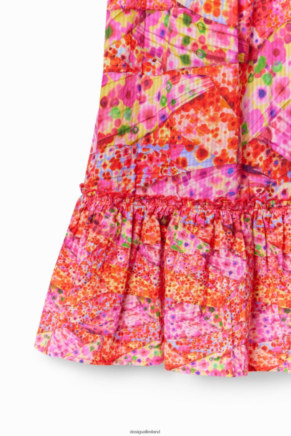 Desigual Girl Floral ruffle dress Clothing PFVZ0B1728