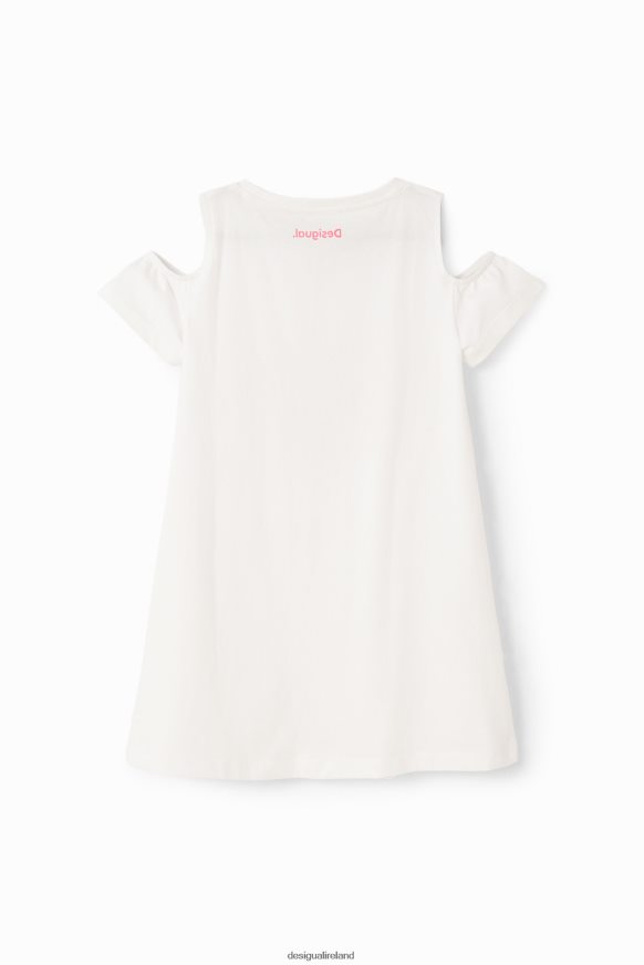Desigual Girl Heart cut-out T-shirt dress Clothing PFVZ0B1842