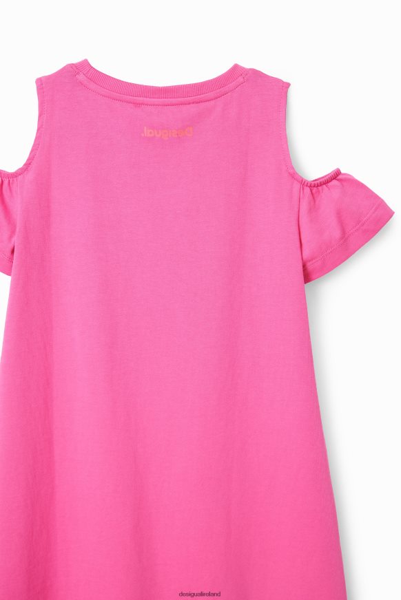Desigual Girl Heart cut-out T-shirt dress Clothing PFVZ0B1846