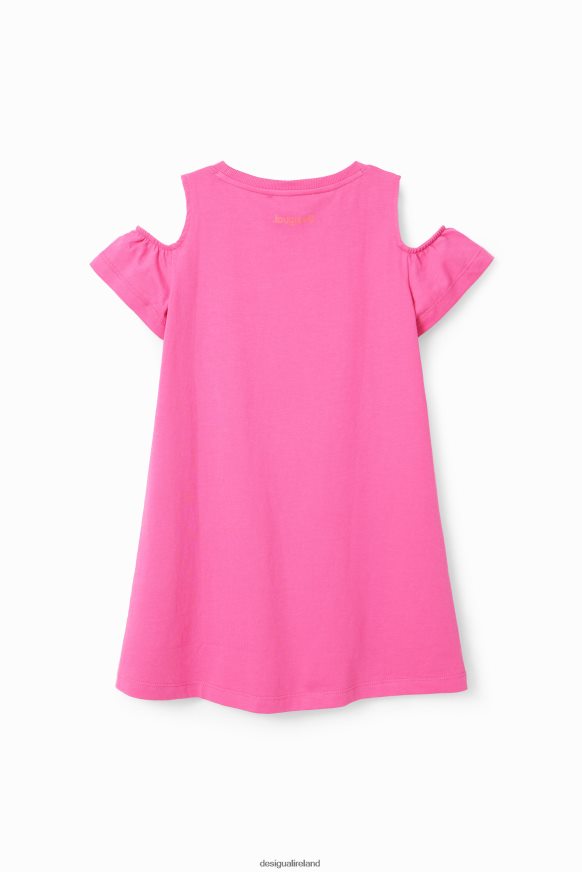 Desigual Girl Heart cut-out T-shirt dress Clothing PFVZ0B1846