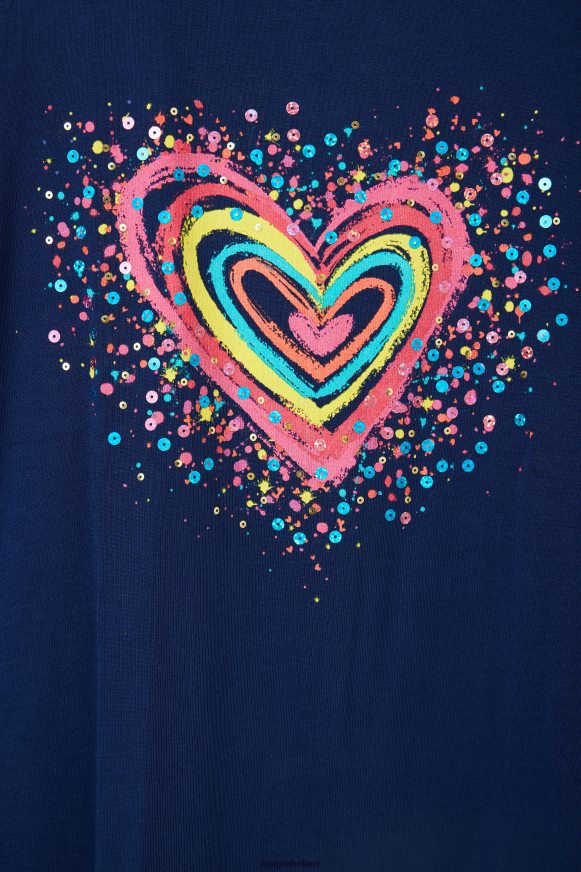 Desigual Girl Heart cut-out T-shirt dress Clothing PFVZ0B1865