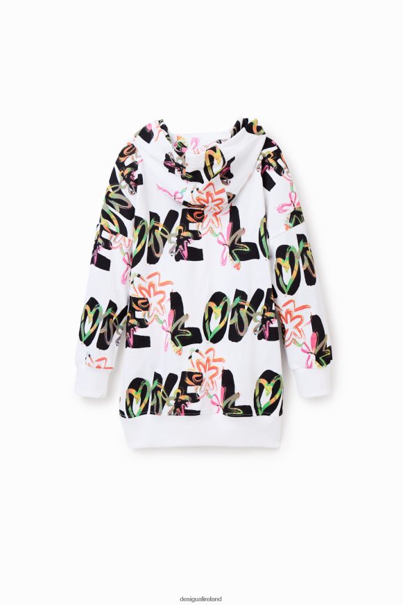 Desigual Girl Love sweatshirt dress Clothing PFVZ0B1821