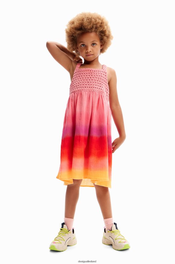 Desigual Girl Multicolour crochet dress Clothing PFVZ0B1734