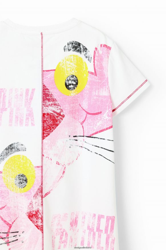 Desigual Girl Pink Panther T-shirt dress Clothing PFVZ0B1827