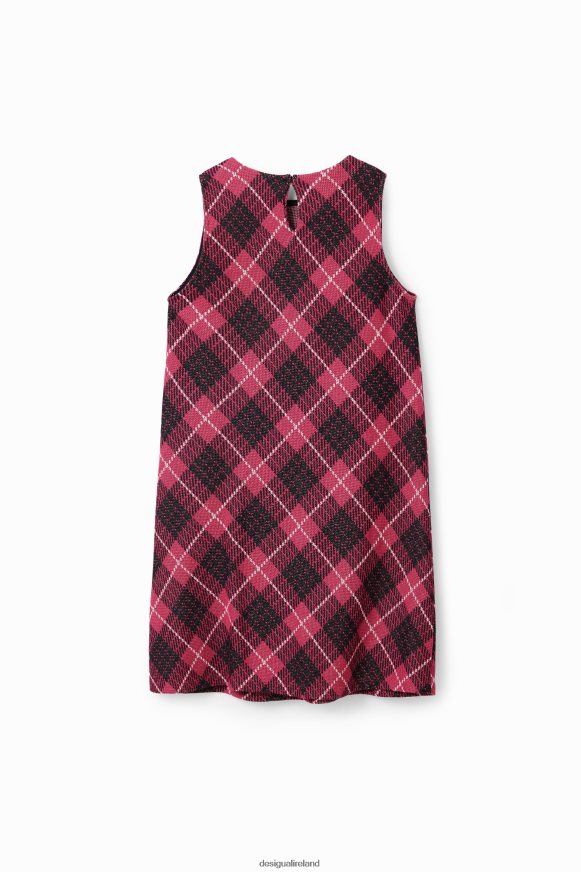 Desigual Girl Plaid pinafore dress Clothing PFVZ0B1742
