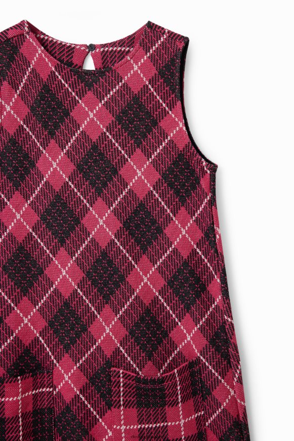 Desigual Girl Plaid pinafore dress Clothing PFVZ0B1742