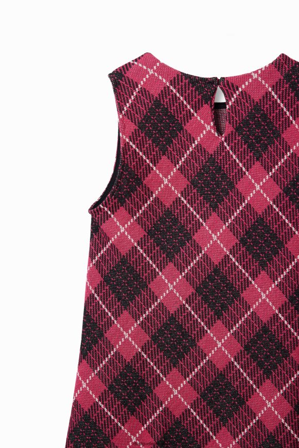 Desigual Girl Plaid pinafore dress Clothing PFVZ0B1742