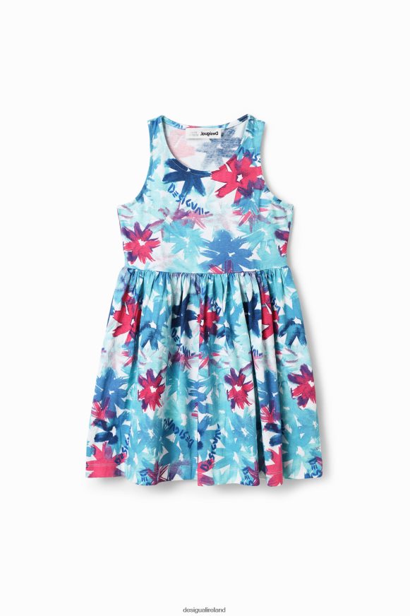 Desigual Girl Short watercolour floral dress Clothing PFVZ0B1817