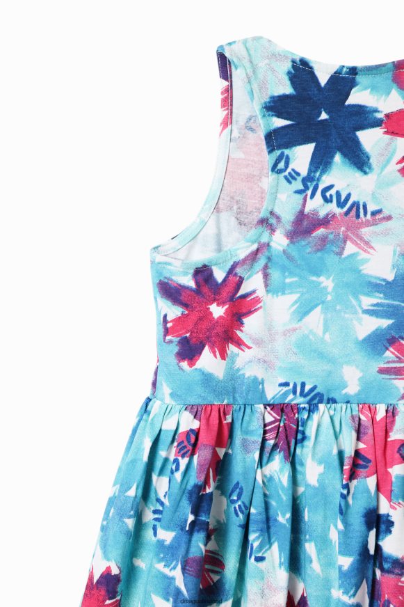 Desigual Girl Short watercolour floral dress Clothing PFVZ0B1817