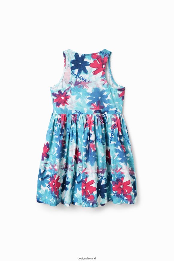 Desigual Girl Short watercolour floral dress Clothing PFVZ0B1817