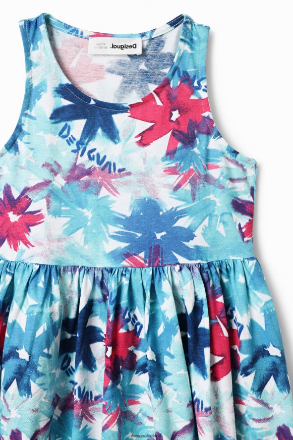 Desigual Girl Short watercolour floral dress Clothing PFVZ0B1817