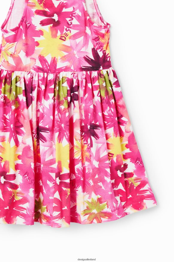 Desigual Girl Short watercolour floral dress Clothing PFVZ0B1874