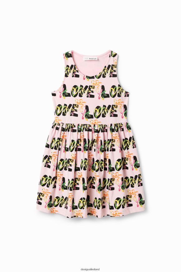 Desigual Girl Sleeveless Love dress Clothing PFVZ0B1789
