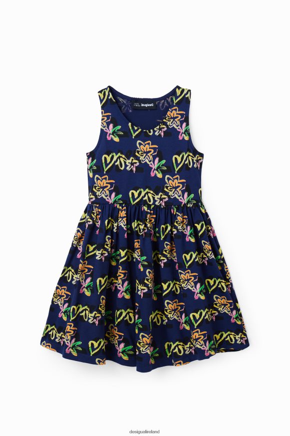 Desigual Girl Sleeveless Love dress Clothing PFVZ0B1818