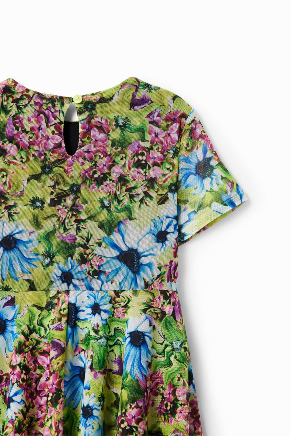 Desigual Girl Tulle flower dress Clothing PFVZ0B1790
