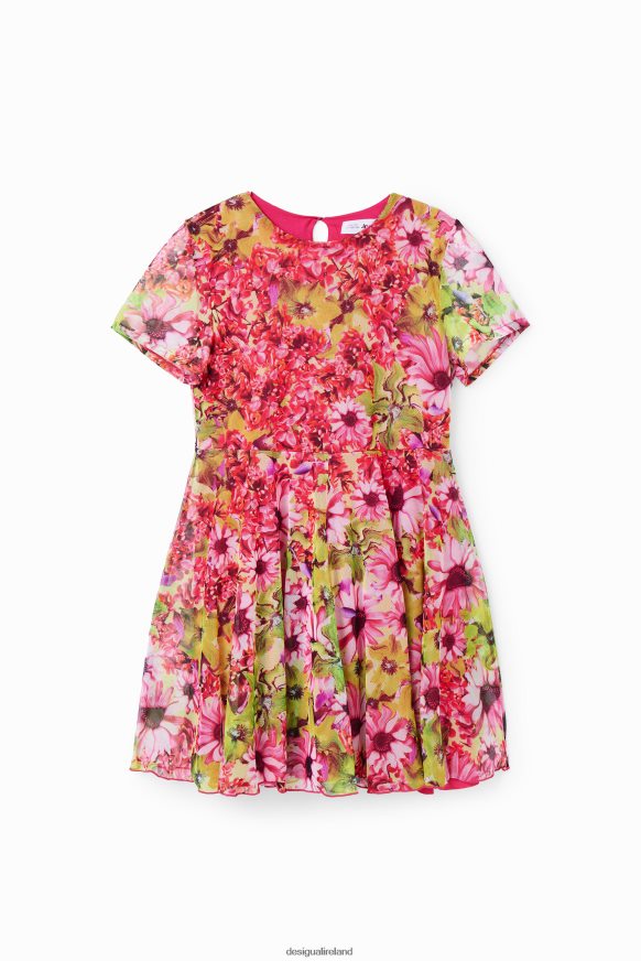 Desigual Girl Tulle flower dress Clothing PFVZ0B1841