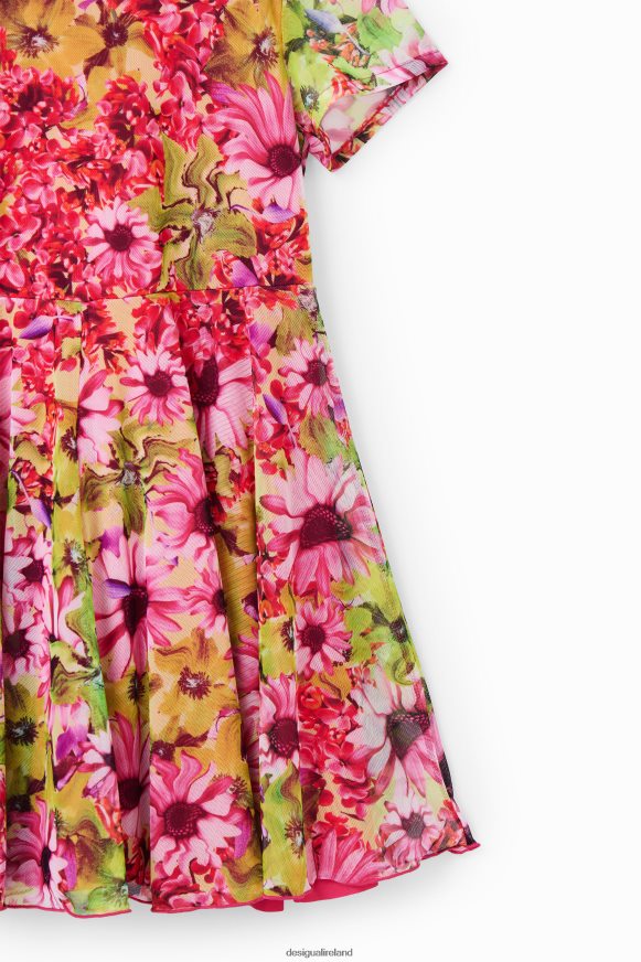 Desigual Girl Tulle flower dress Clothing PFVZ0B1841