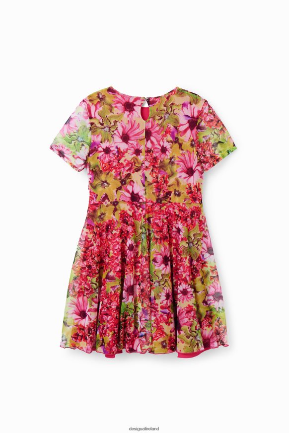 Desigual Girl Tulle flower dress Clothing PFVZ0B1841