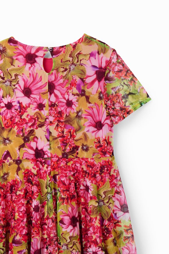 Desigual Girl Tulle flower dress Clothing PFVZ0B1841