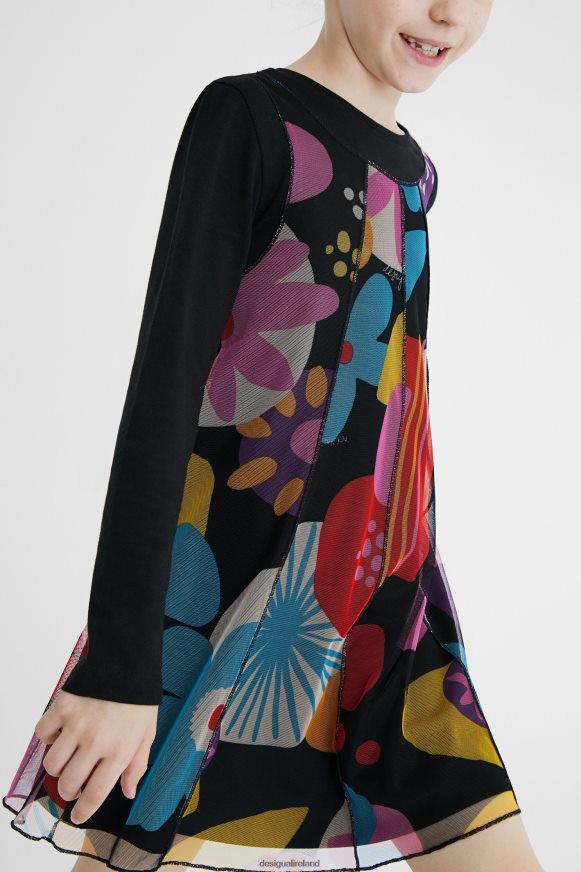 Desigual Girl Tulle print dress Clothing PFVZ0B1760
