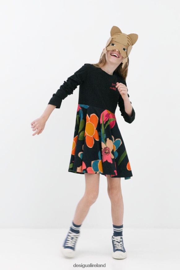 Desigual Girl Two-in-one floral dress Clothing PFVZ0B1875