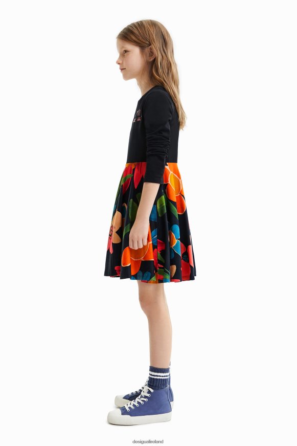 Desigual Girl Two-in-one floral dress Clothing PFVZ0B1875