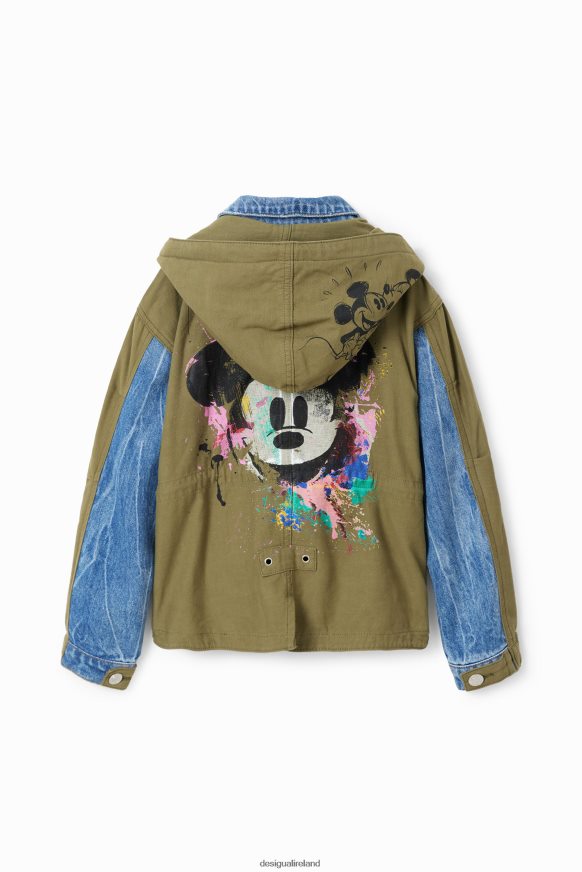 Desigual Girl Disney's Mickey Mouse parka jacket Clothing PFVZ0B1145